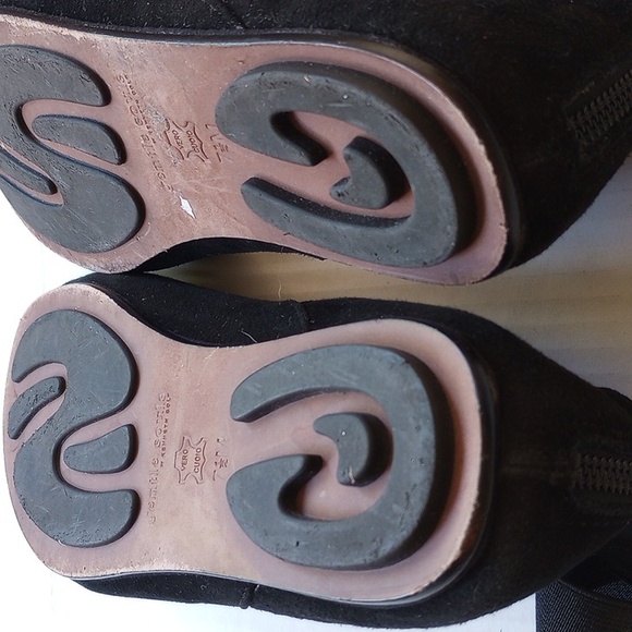 Kenneth Cole X Gentle Soles Bay Unique Leather Ballet Flats 7.5 Black Suede - Picture 10 of 11